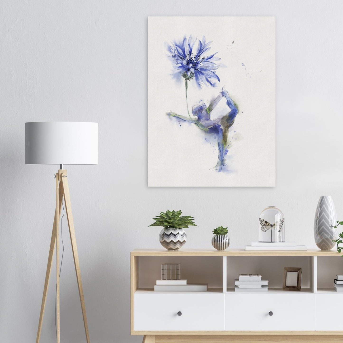 Yoga Flower- Cornflower
