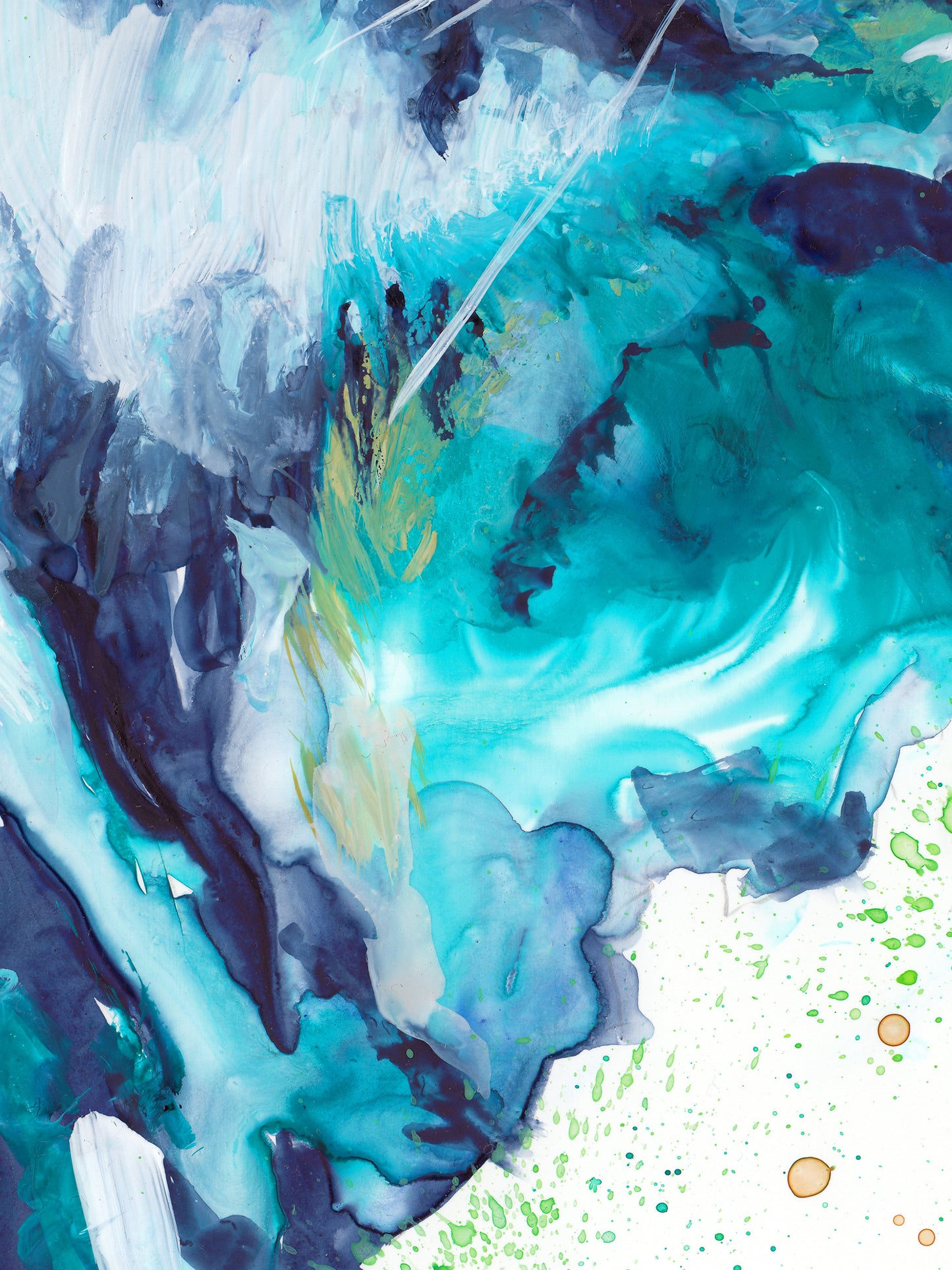 Turquoise Tiger- Print