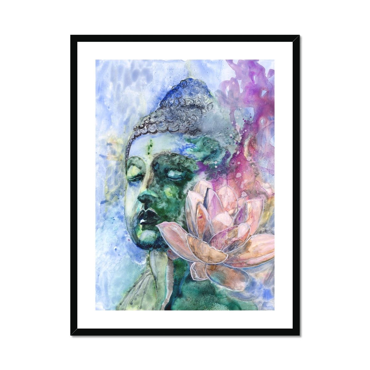 Bouddha de l’été - Impression encadrée et montée