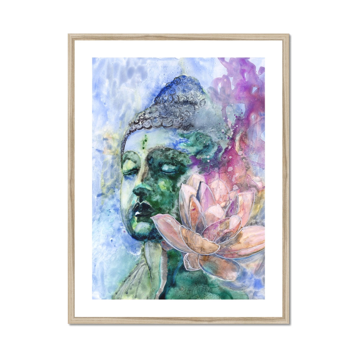Bouddha de l’été - Impression encadrée et montée