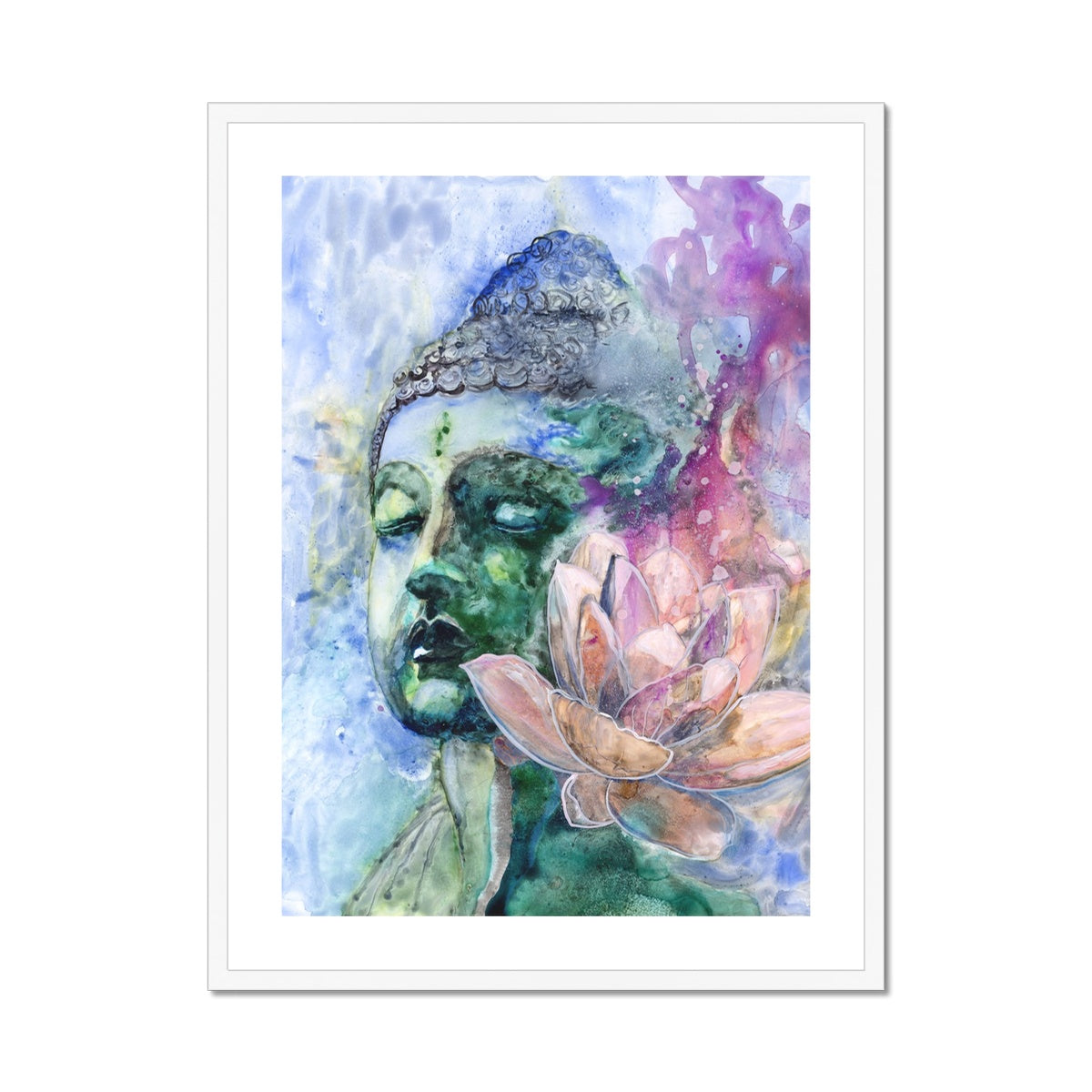 Bouddha de l’été - Impression encadrée et montée