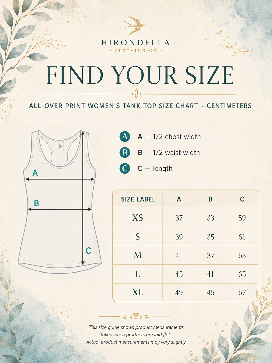 Green Botanical Tank Top
