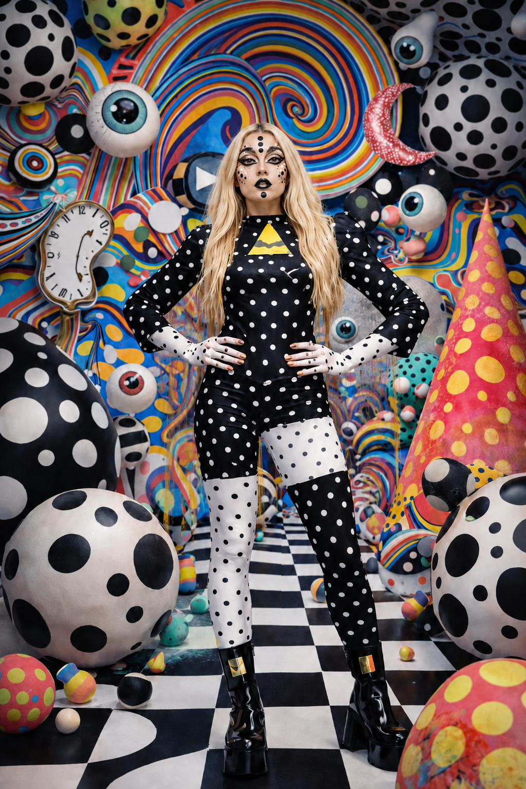 Polka Dada Pythago Cubiste - Leggings