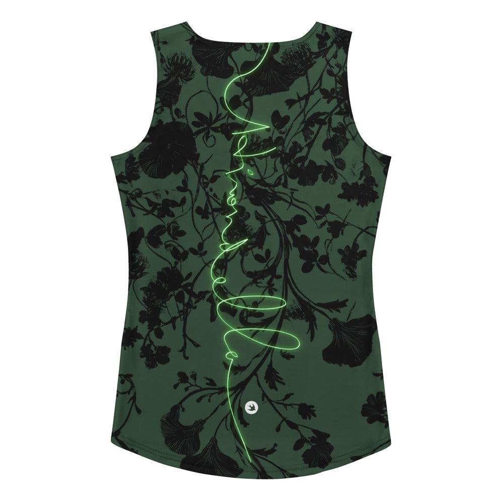 Green Botanical Tank Top