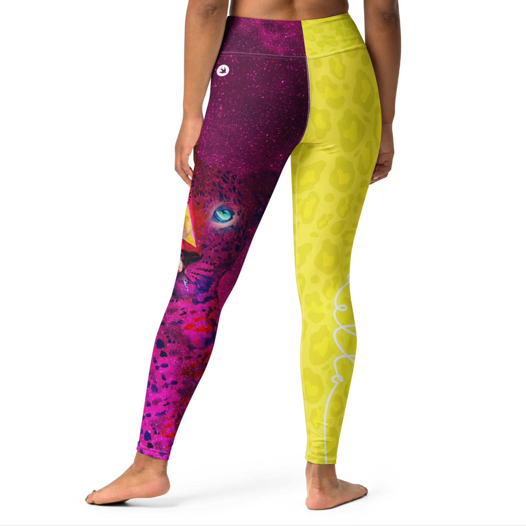 Legging Léopard Jaune et Rose