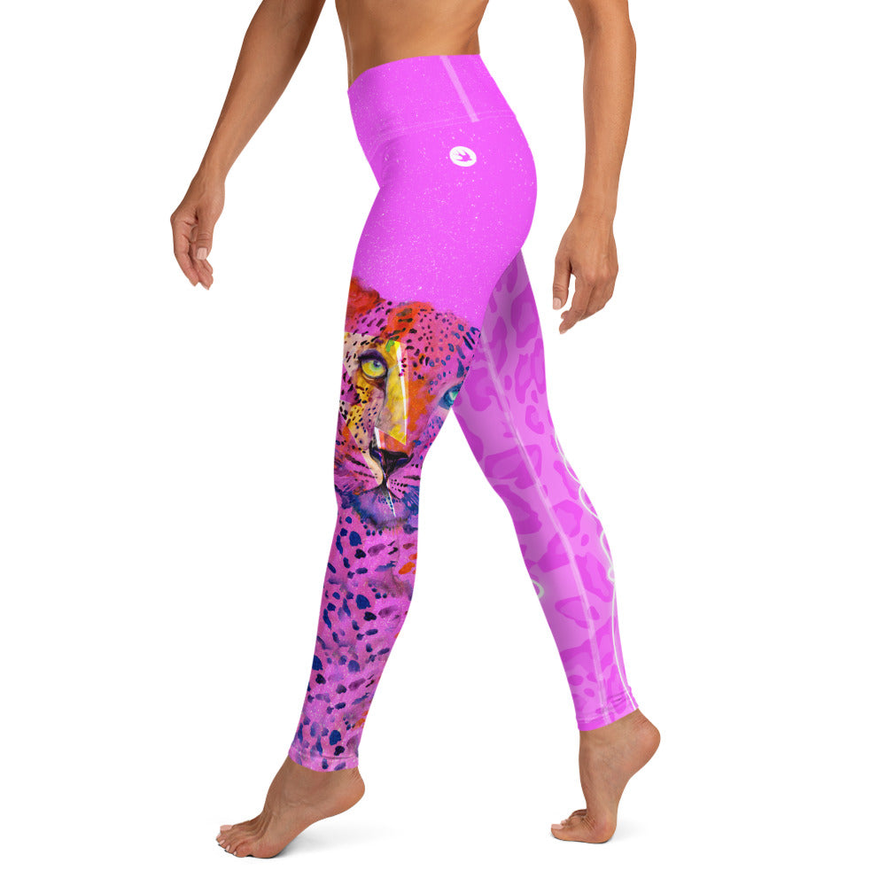 Legging Léopard Rose
