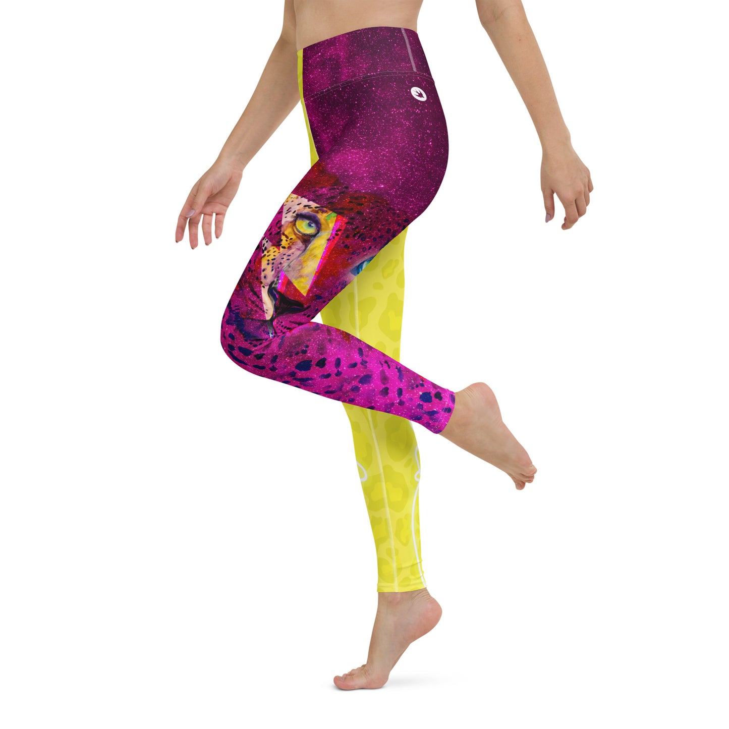 Leggings Leopard Yellow and Pink