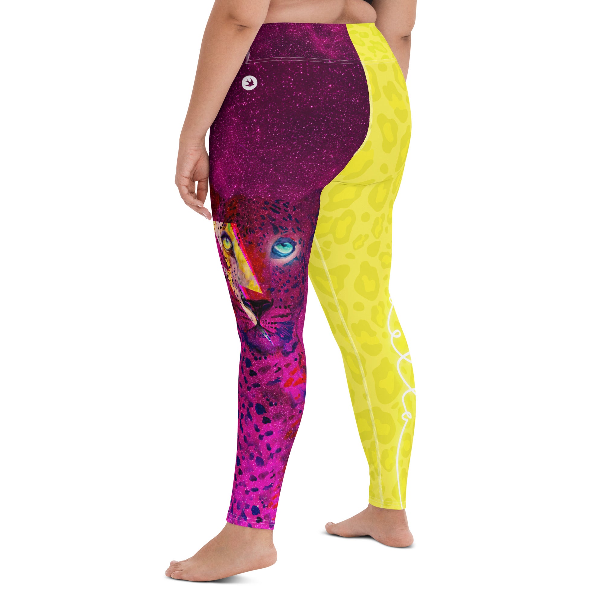 Legging Léopard Jaune et Rose