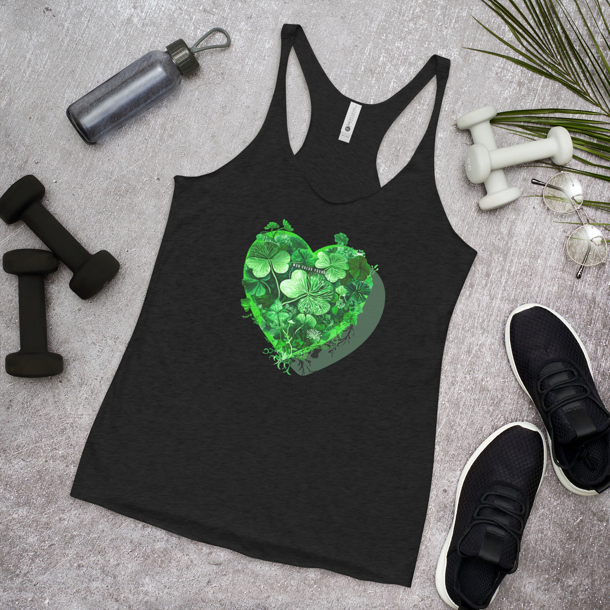 Camisole dos nageur noire – Cœur