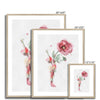 Yoga Flower Poppy- Framed & Mounted Print